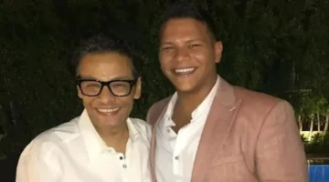 20 لقطة حصرية.. محمد عبد الحميد وزوجته الممثلة ونجله مع منى زكي